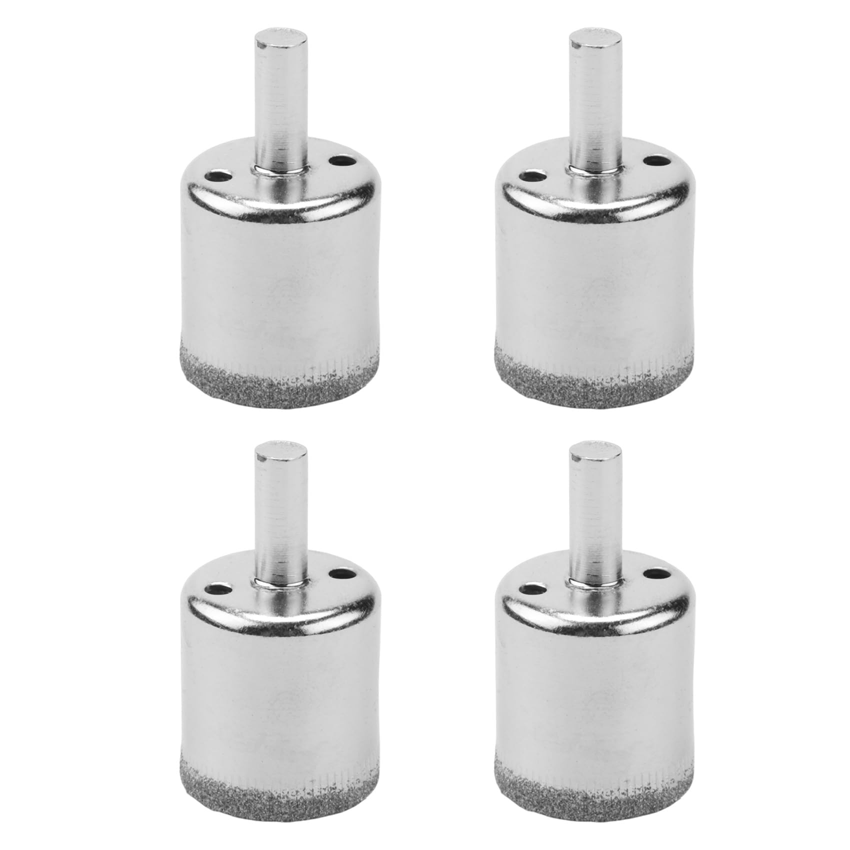 Jnchdghwa Silver Tone 4 Pcs 30Mm Tipped Tile Ceramic Glass Hole Saw Drill Bit