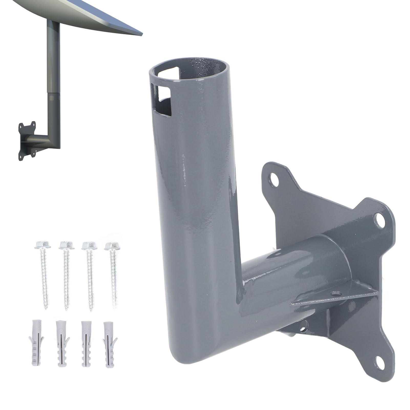 Heavy Duty Starlink Mounting Kit, Wall Mount for Starlink Rectangular Satellite V2, Snowproof, Super Strong Pole Mount, for StarLink Roof Mount