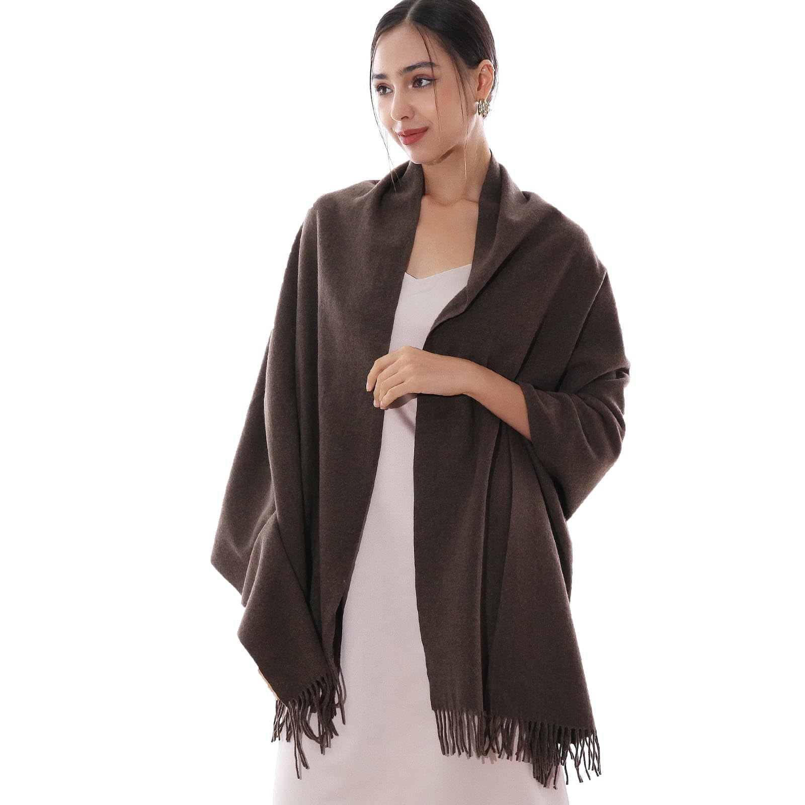 RIIQIICHY, Sciarpa da donna calda e invernale, per matrimoni, adatta come pashmina, scialle, mantella e coperta