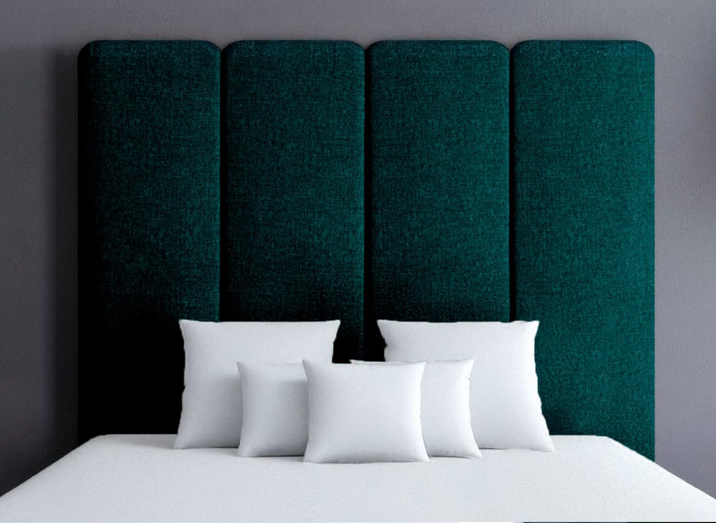 LUXURY TASSY HEADBOARD IN PLUSH FABRIC - STYLISH BED HEADBOARDS - 3FT SINGLE | 4FT6 DOUBLE | 5FT KING-SIZE | 6FT SUPER KING SIZE - 30" HEIGHT (TEAL, 6FT SUPER KING SIZE)