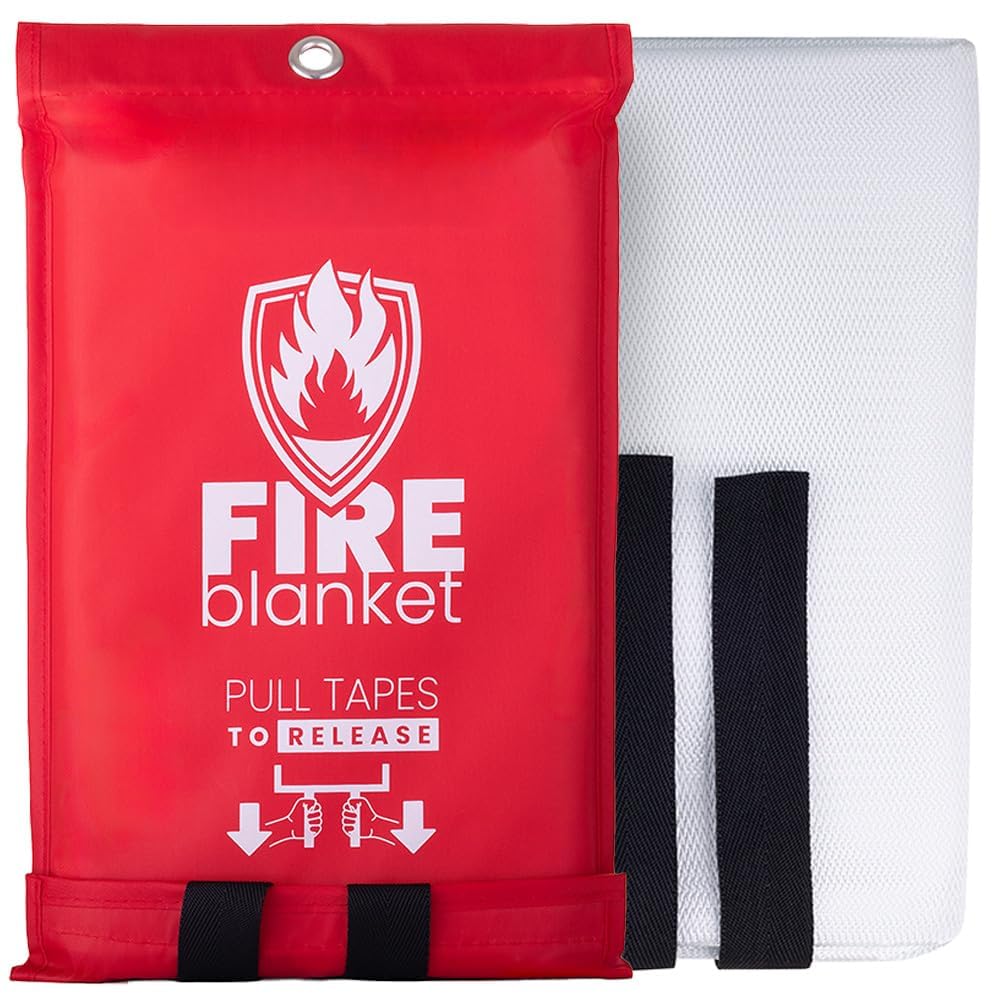 Emergency Fire Blanket for Home, Kitchen, Workplace & Travel, 40” x 40” Fiberglass Flame Retardant Safety Blanket, Fire Suppression for House, Camping, Car Emergencies-image-36