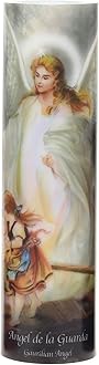 Stonebriar Prayer Candle with, Guardian Angel, 1 Count