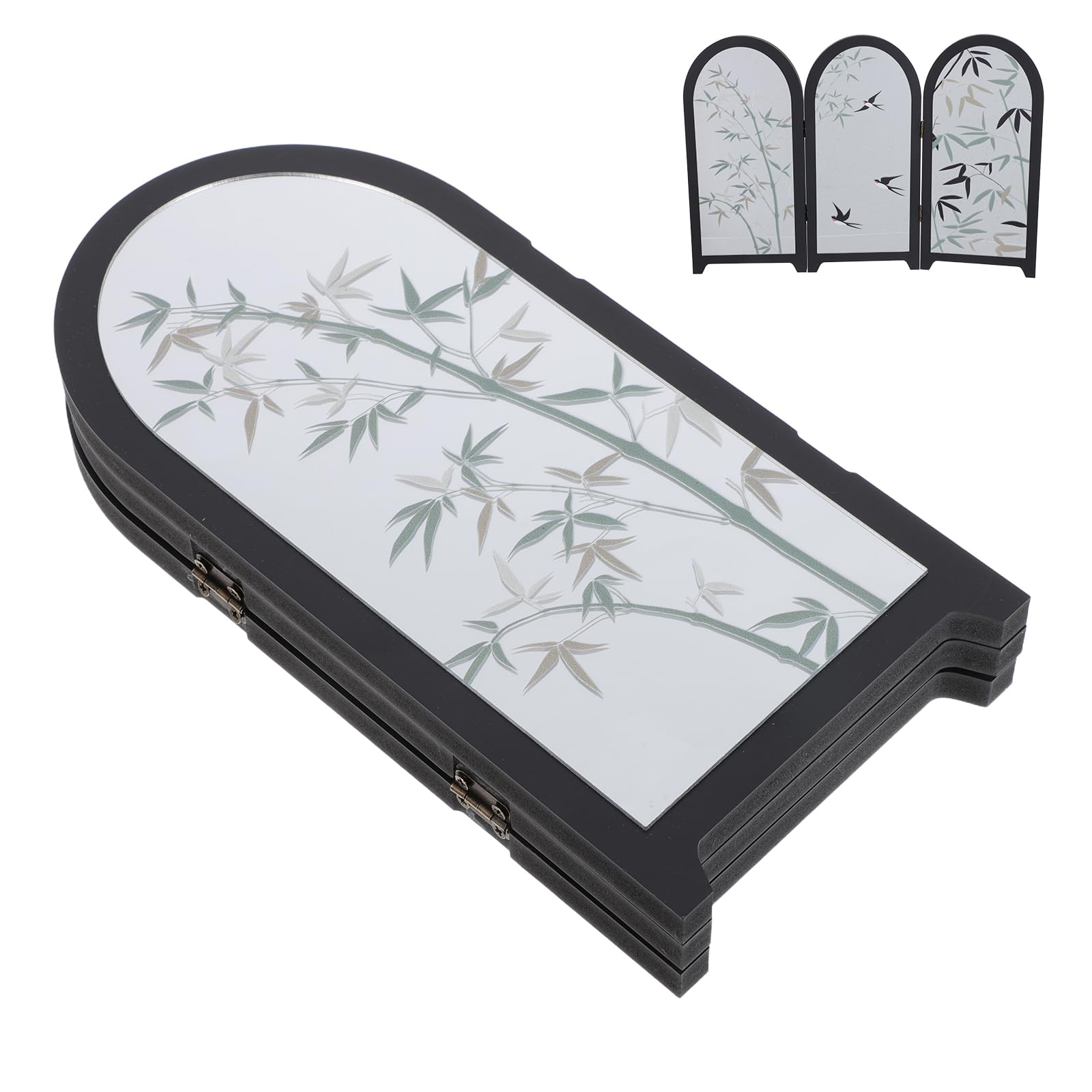 Paravent pliant de bureau FOMIYES en acrylique miroir style chinois traditionnel chic