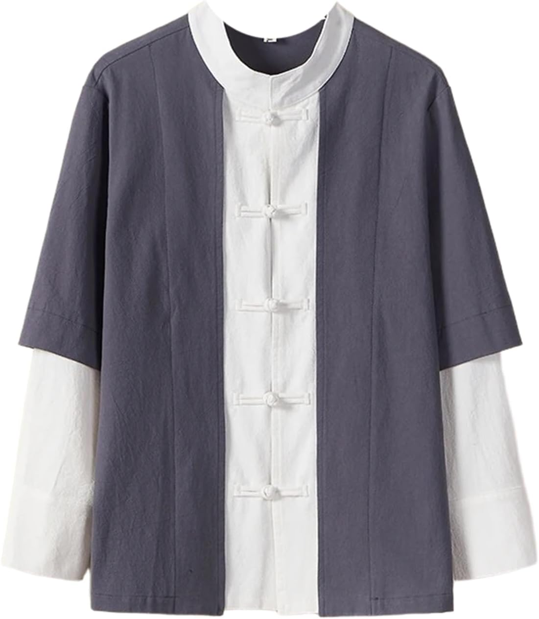 Traditional Men Shirts Chinese Style Retro Cotton Linen Shirts Men Casual Tops Zen Meditation Kung Fu Tai Chi Tang Suit