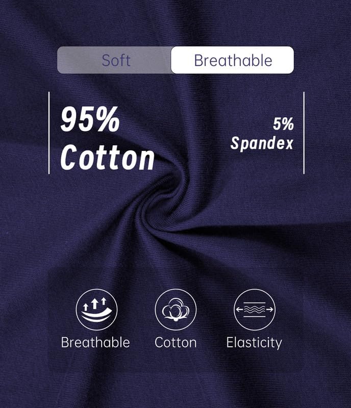 ANLIQI Women's Organic Cotton Underwear Pack Mid Rise Cotton Bikini Panties Soft Strench Breathable Ladies Hipster Undies - Image 5