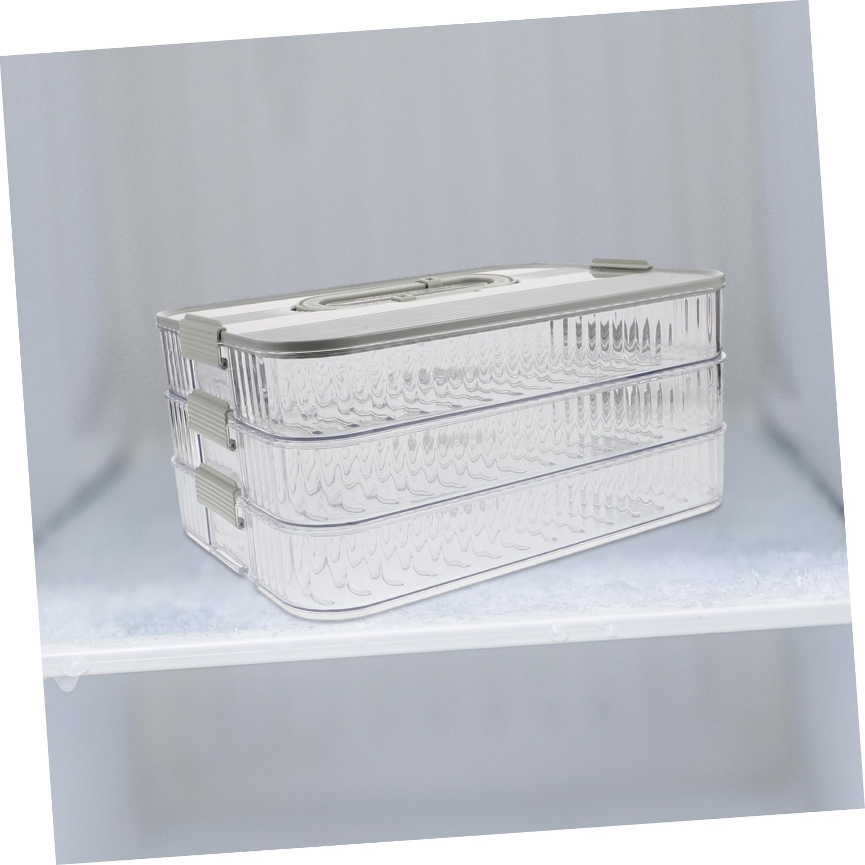 Contenedor Reutilizable de Tres Capas para Preparar Comidas, Plástico