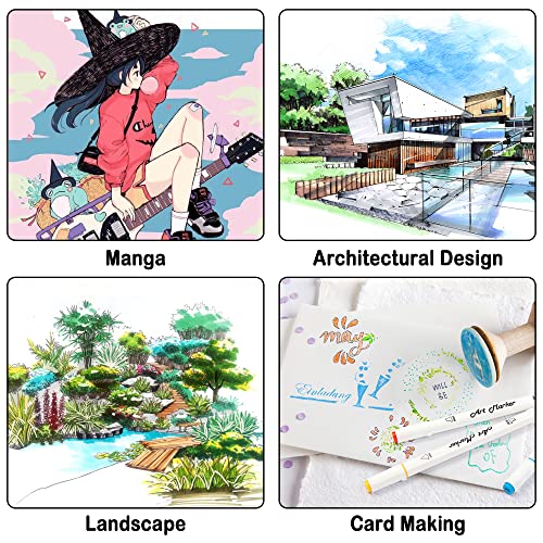 108 Pack Art Markers, 107 Coloring Markers And 1 Blender, Alcohol Based Dual Tip Permanent Markers Highlighters With Case, Excellent For Adults Kids Marking Drawing Sketching By Smart Color Art #TOP6