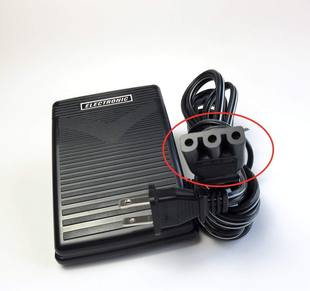 Sewing Machine Foot Pedal and Power Cord for Brother