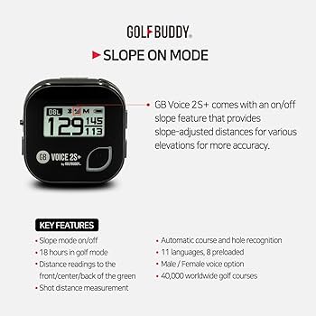 GOLF BUDDY VOICE 2S+ GPSナビ Amazon.com: Golf Buddy Voice 2S+ Talking GPS Rangefinder