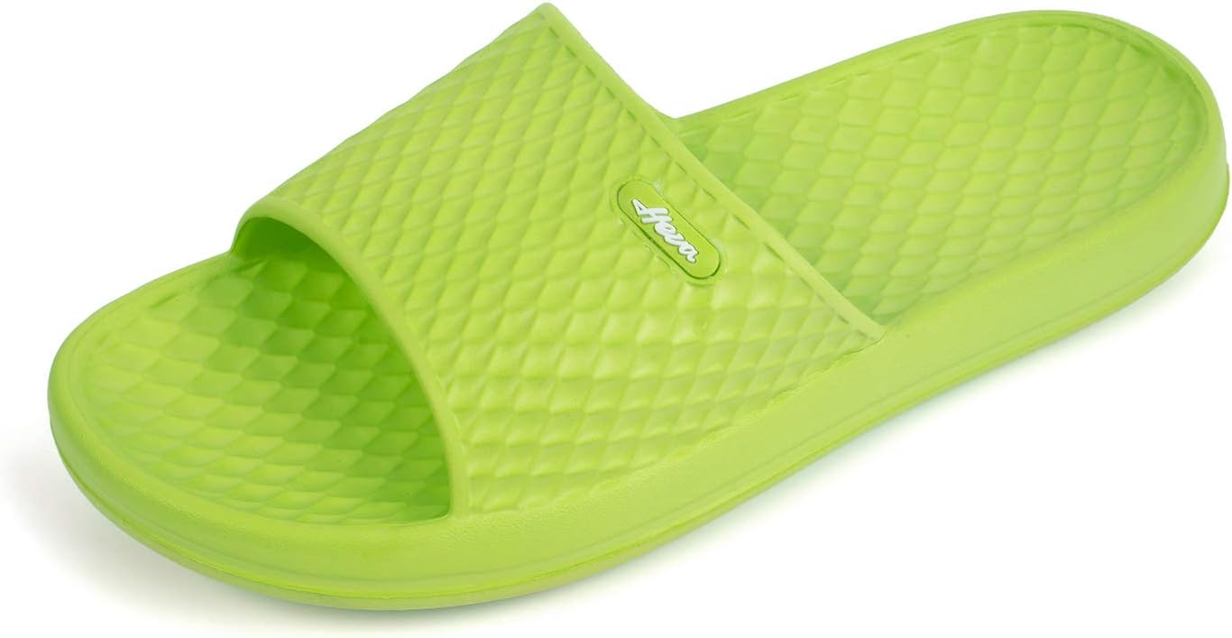 yeezy slides neon green
