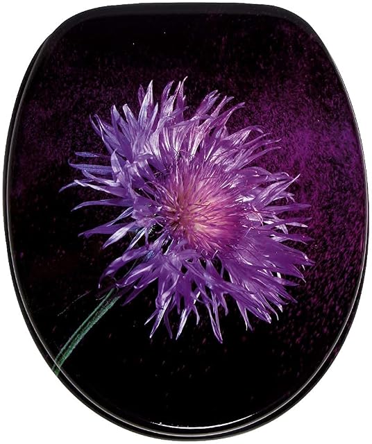 Sanilo Soft Close Toilet Seat, Wide Choice of New Toilet Seats, Stable Hinges, Easy to Mount (Purple Dust)