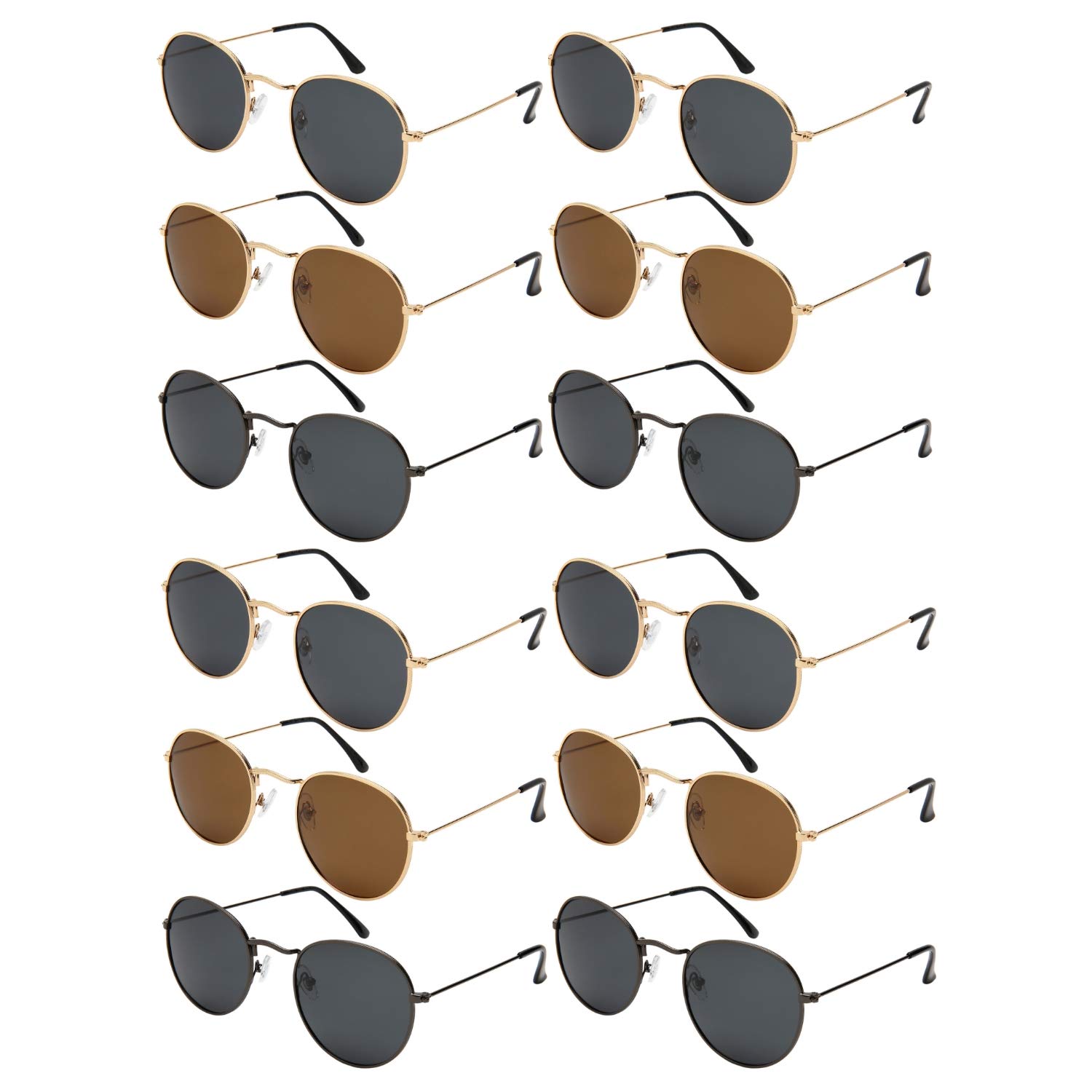 EDGEIWEAREdge I-Wear Bulk Wholesale Wedding Sunglasses Round Lennon Circle  Sunglasses Schoolboy