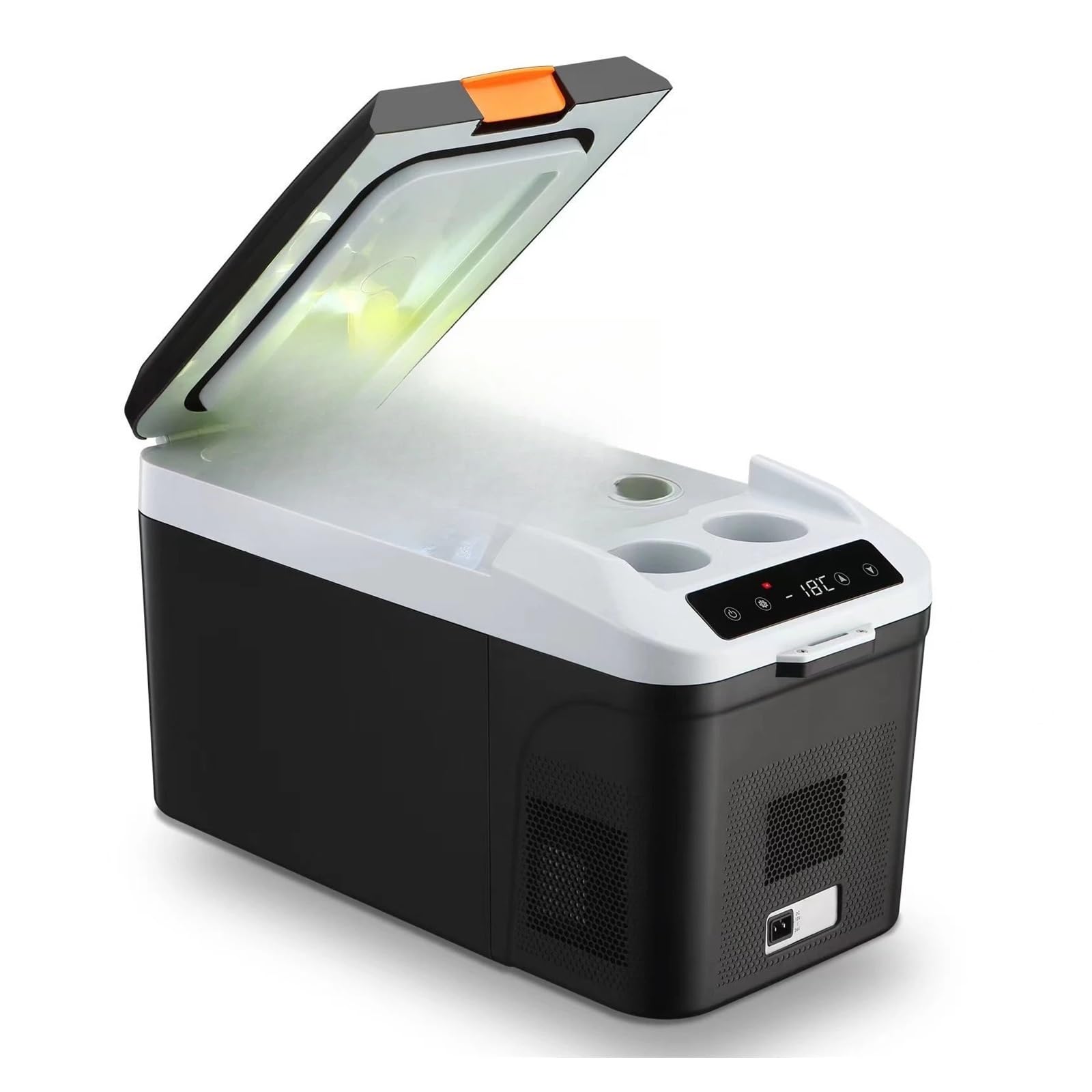 Congelador de 28 litros for Coche, hogar, Doble propósito, refrigerado y congelado, 12 V/24 V, 40 W(AQ-28L)
