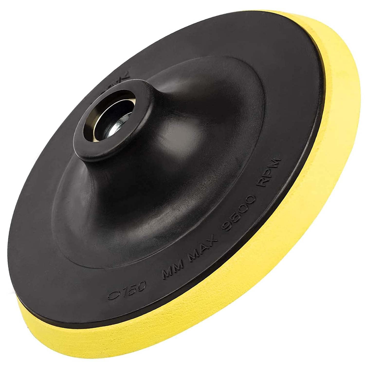 Backing Pad for Polisher Hook & Loop Sanding Pad | Velclor Pad | Flexible PU Foam Buffing Plate for Car Polishing, Wood & Metal Sanding | Drill Polishing Attachment (4 Inches)