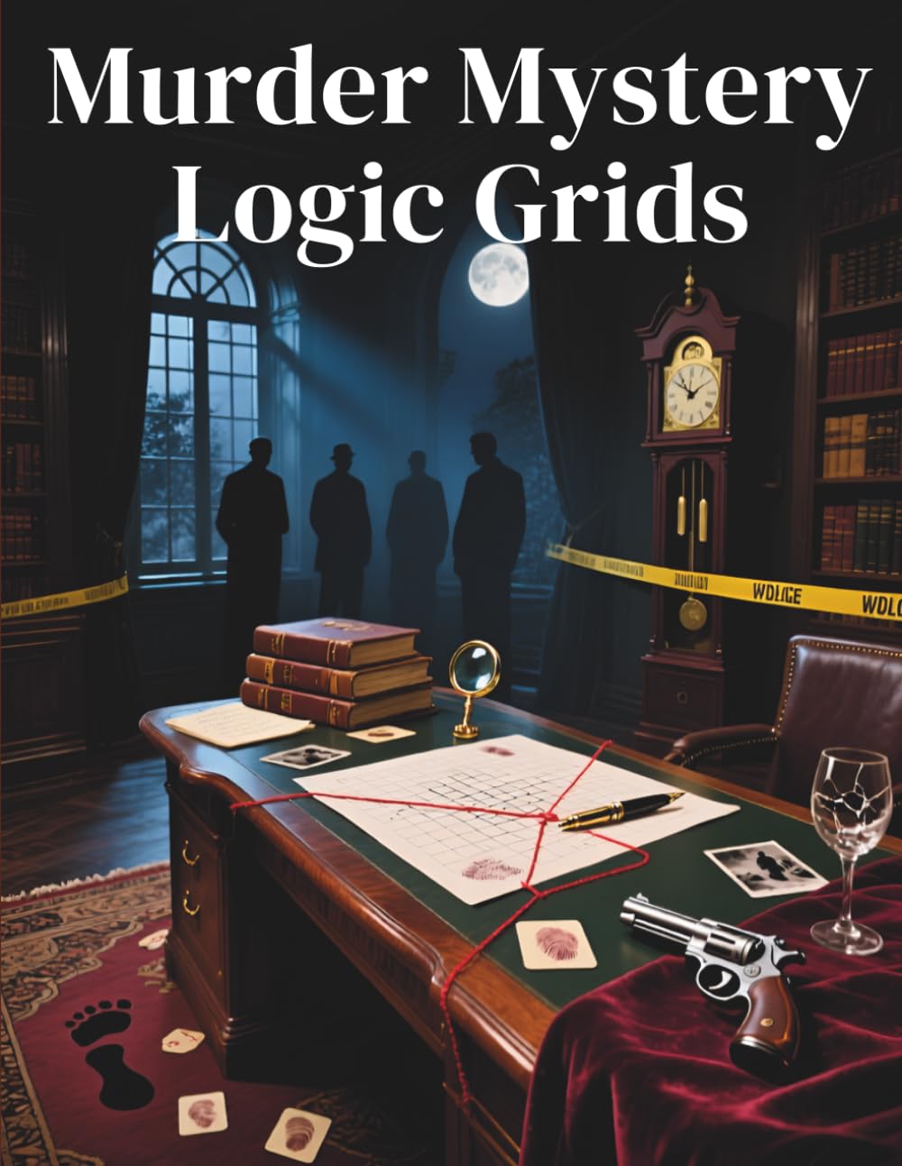 Murder Mystery Logic Grids: Uncover the Killer Using Pure Logic! Solve Crime Cases, Decode Clues, and Master Detective Grid Puzzles