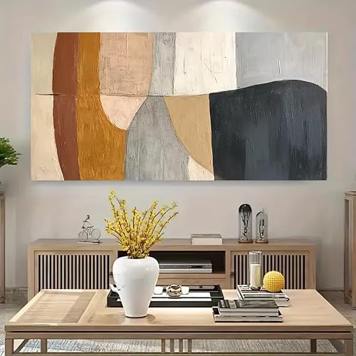 DFZEWKI Abstract Painting Vibrant Pigments Wall Art Picture Canvas Prints Artwork For Living Room Home Decor(80x160cm(31x63in)/No frame)