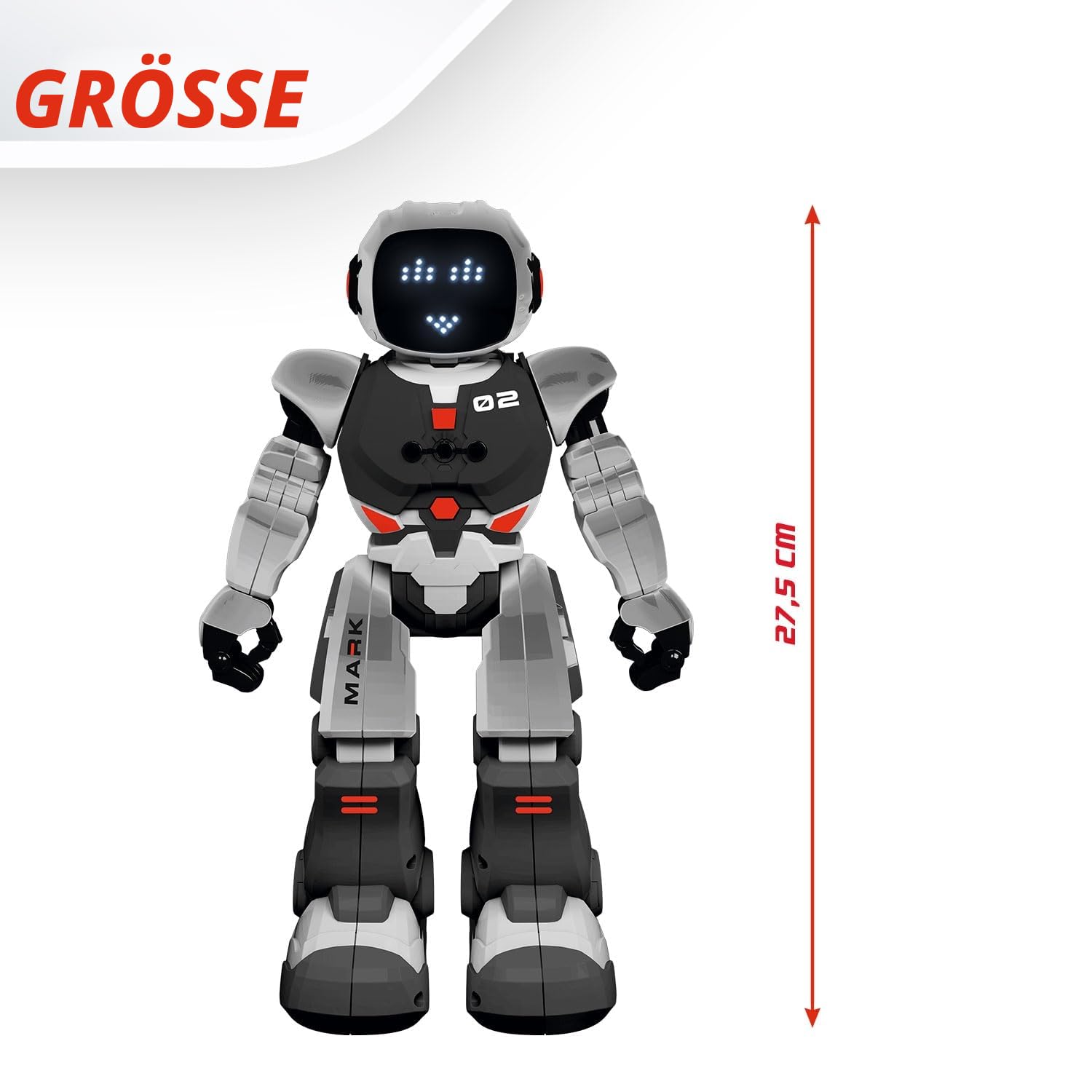 Xtrem Bots - Mark | Kinderroboter-programmierung Für Kinder 50 Bewegungen | Spielzeug Ab 6 Jahren | Roboter-Spielzeug | Kinder-robotik | Ferngesteuerter Und Programmierbarer Roboter