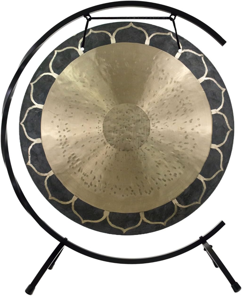 16" to 22" Temple Wind Gongs on Stands - Includes Gong, Stand, & Mallet/Great for Meditation & Sound Healing