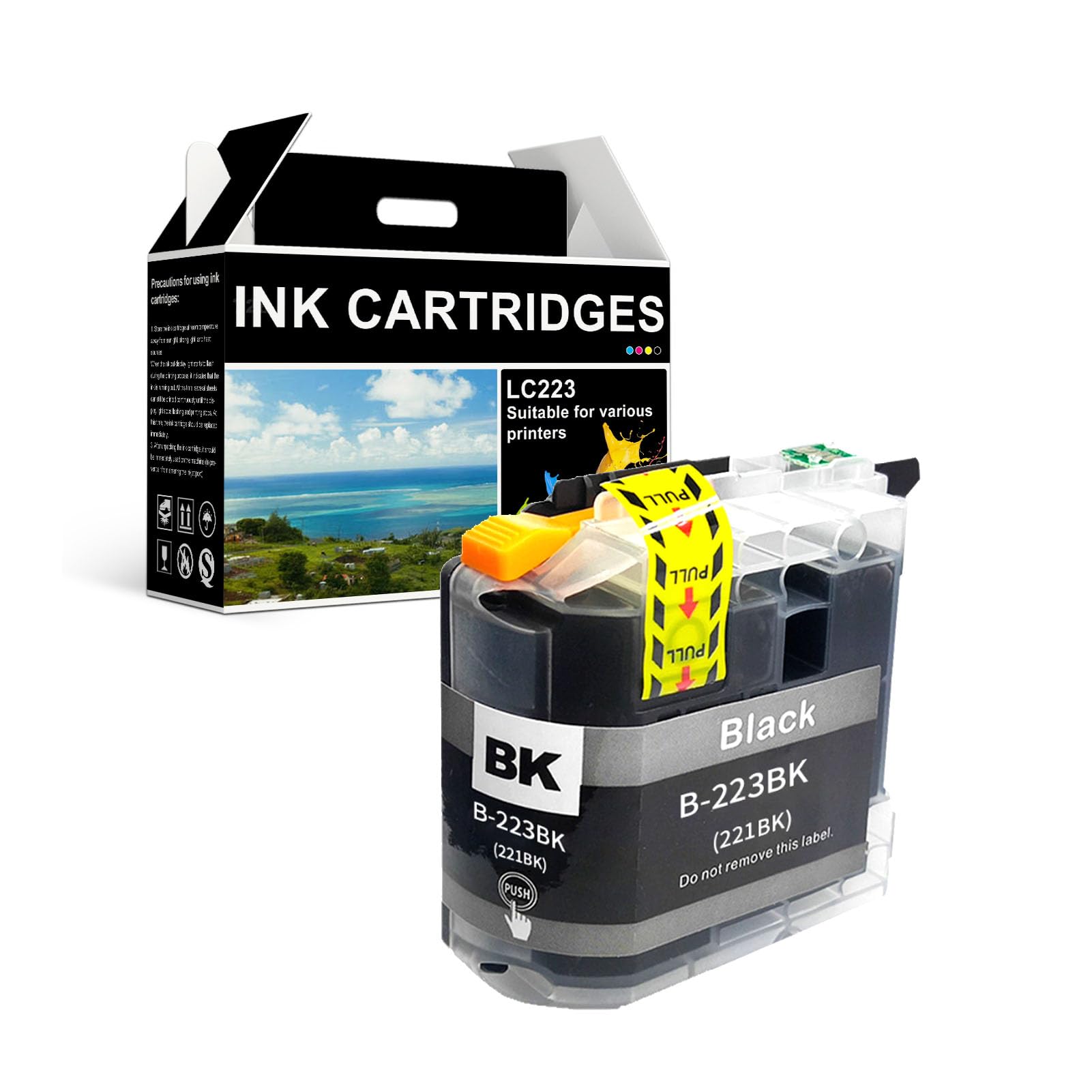 4 Cyan Cartouches D'encre Remplacer Brother LC223C Non-OEM / Compatible - Foto 11