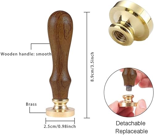 Miniatura 106 de CRASPIRE Sello de cera de Halloween con diseño de araña, 1.181 in, retro, vintage, extraíble, latón, con mango de madera, para invitaciones de boda