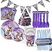 ZHIMATANG 87Pcs Suministros para Fiestas De Juegos El Juego De Decoración para Fiestas De Anime Incluye Juego De Decoración Y Vajilla