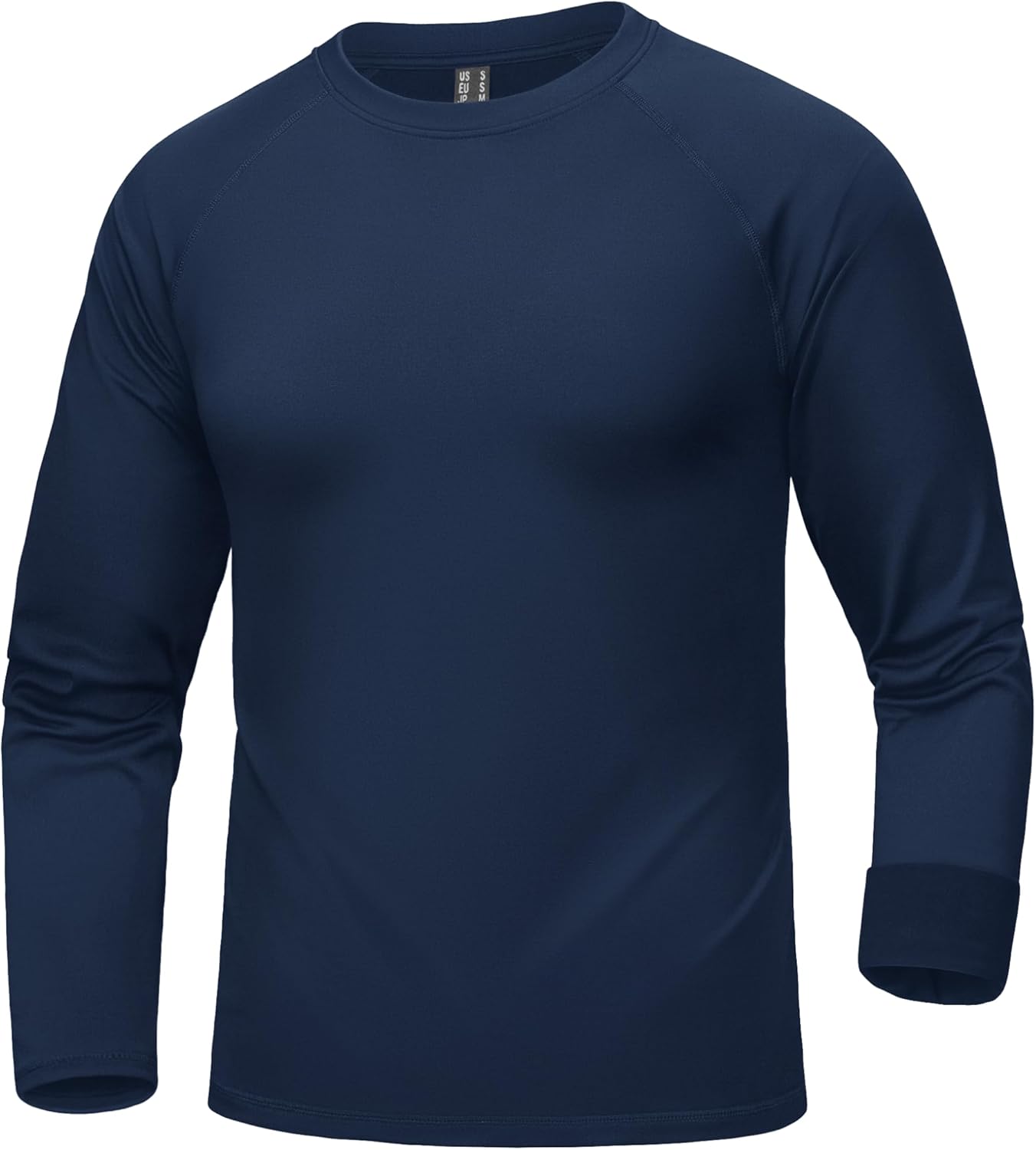 Cavva Mens Thermal Long Sleeve Shirts Base Layer Midweight Fleece Lined Undershirt Warm Athletic Workout Tops - Image 2