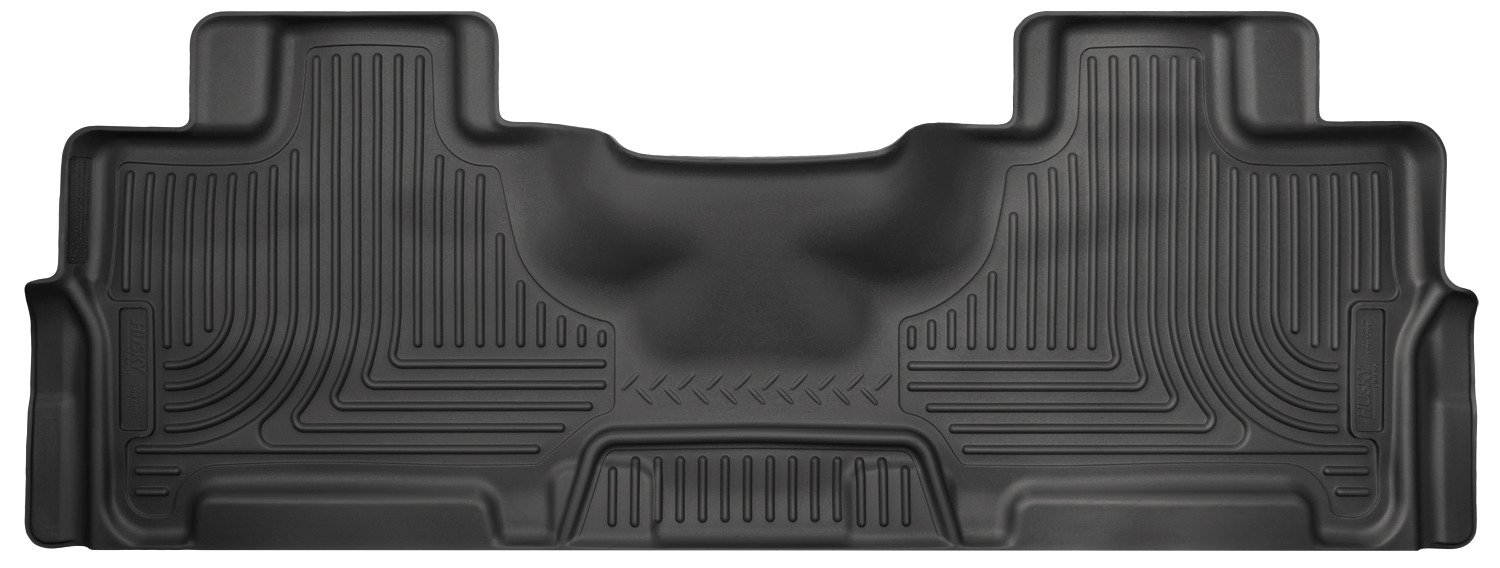 Husky Liners Weatherbeater | Fits 2007-2017 Ford Expedition, 2007-2017 Lincoln Navigator | Second Row Liner, Black | 14361