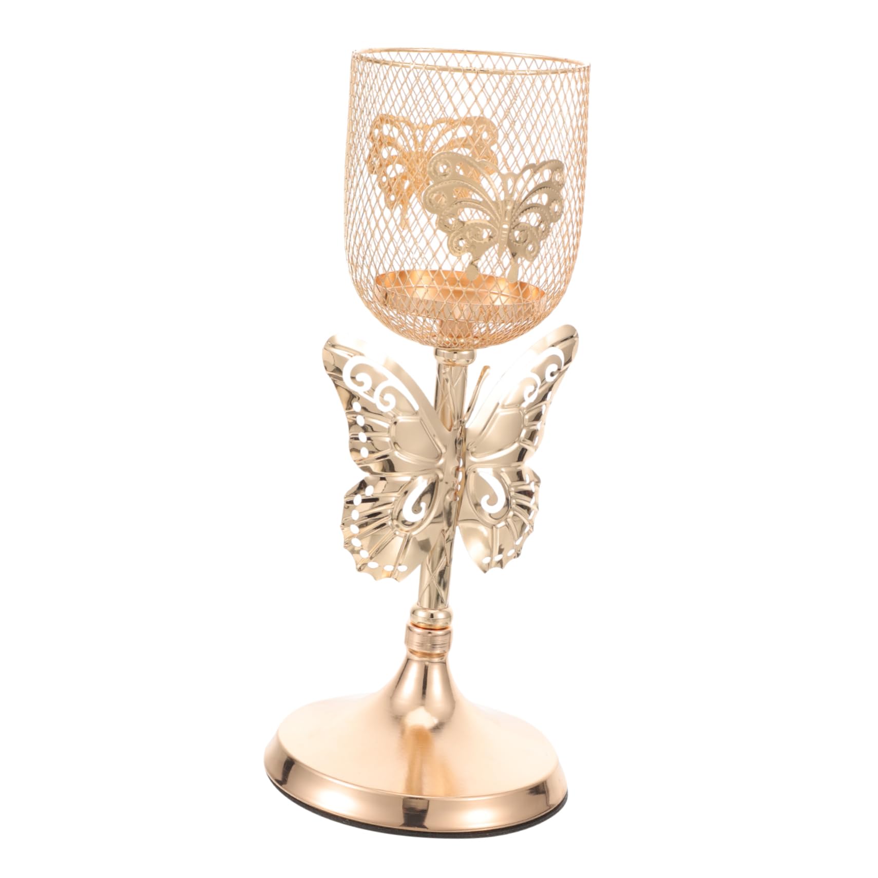 Cabilock Candle Holder for Desktop Iron Candle Holder for Table Desktop Candle Holder Candles Holder Retro Candle Holder European Candle Holder Candlestick Holders Iron Candlestick