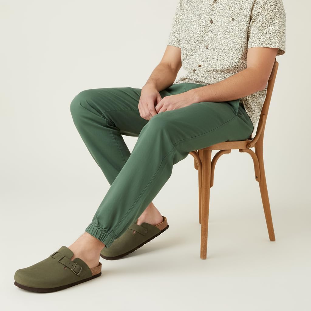 CUSHIONAIRE Haze Mens Clogs | Comfortable Slip-On Clogs for Men with Arch Support and Cork Suede Footbed | Perfect Potato Shoes for Indoor & Outdoor Use - Image 7