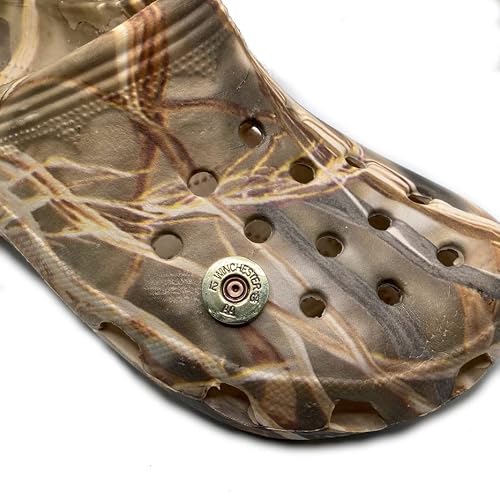 (3Pk) Bullet Casing Shoe Charms For Crocs - Military, Army, Police, Shooting, Hunting (12 Gauge (Brass)) #TOP5