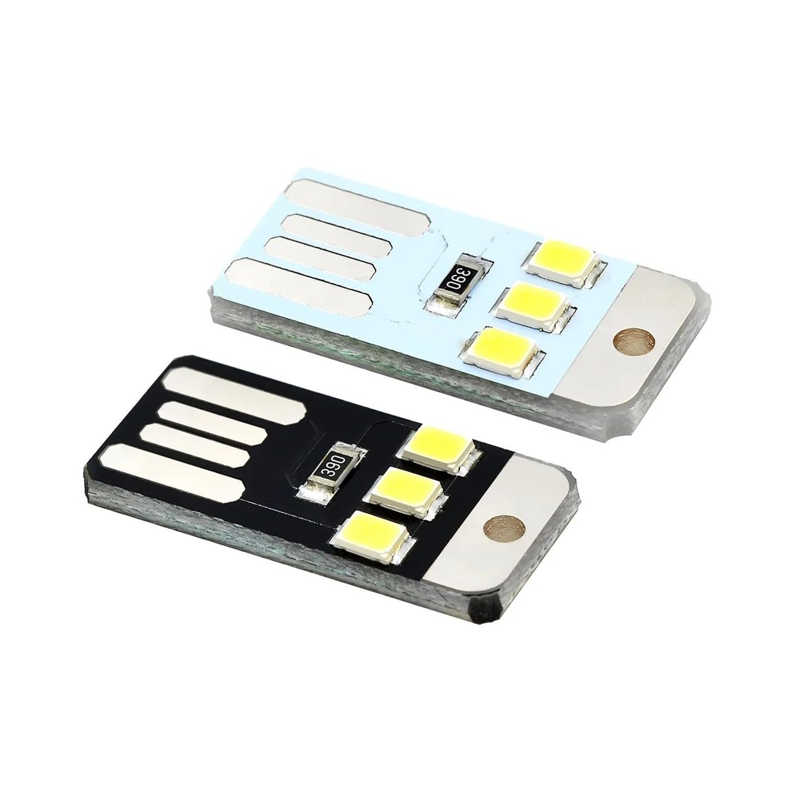 5PCS per Mini Ultra Sottile USB Luce LED Piccola Lampada Da Campeggio Banca di Potere Luce Notturna (Bian