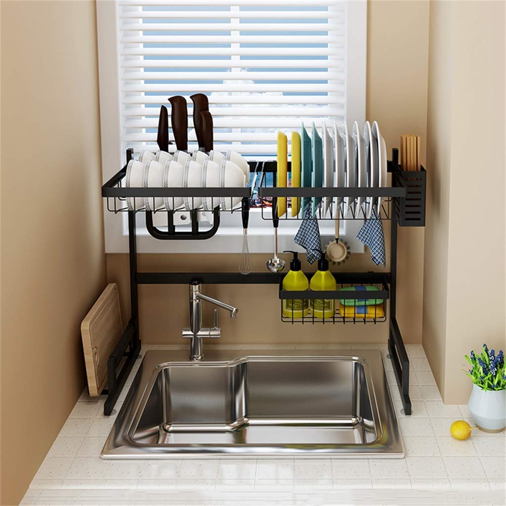Amazon｜カトラリー乾燥ラックステンレス鋼キッチン食器棚ラックシンク