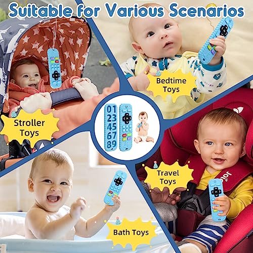 Aituitui YJ-123 Teething Baby Toys 0-6 Months, Soft Silicone Remote Control Teethers Toys For Babies 6 To 12 Months, Teething Infant Toys Chew Set For Newborn Boys Girls First Birthday Christmas Easter Gifts thumb #5