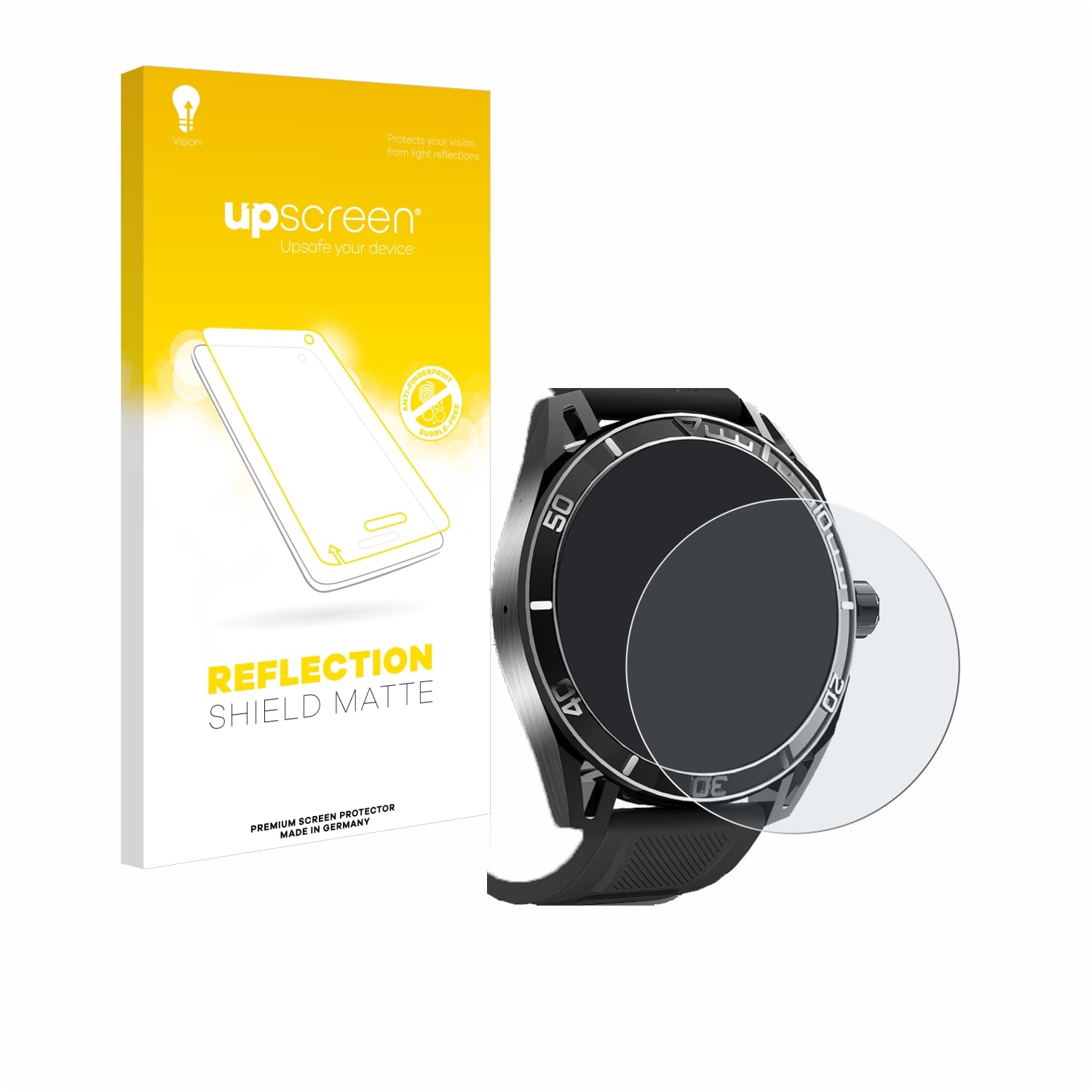upscreen Anti-Glare Screen Protector compatible with Yuede Smartwatch 1.43