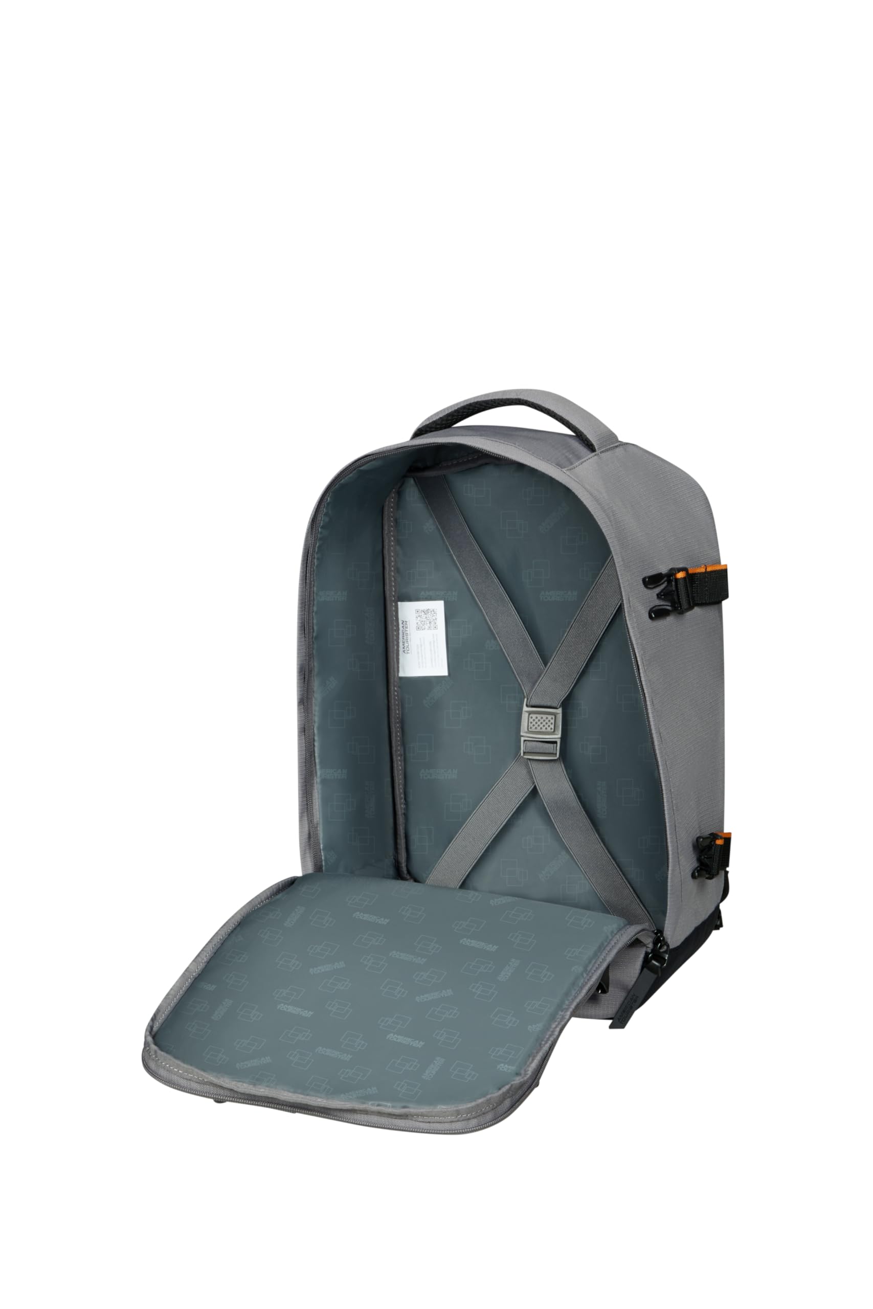 American Tourister Take2Cabin - Ryanair Cabin Bag 25 x 20 x 40 cm, 24 L, 0,40 kg, bagaglio a mano, backpack aeroplano S Underrseater, grigio (grigio scuro)