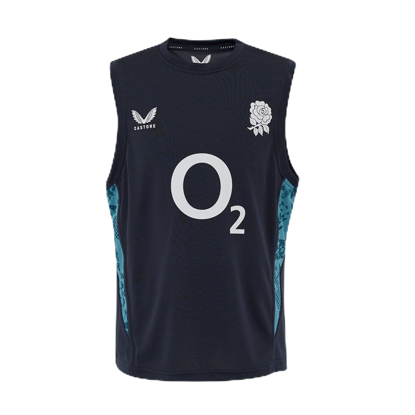 Castore  Kids England Rugby Performance Vest 2025 Juniors - Ink/Storm - 9-10 (M)