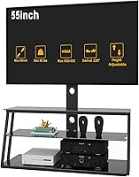 Vista 1 de Soporte de TV con soporte ajustable en altura Soporte de entretenimiento para 32 a 65 pulgadas LCD de plasma LED o TV de pantalla curvada de 3