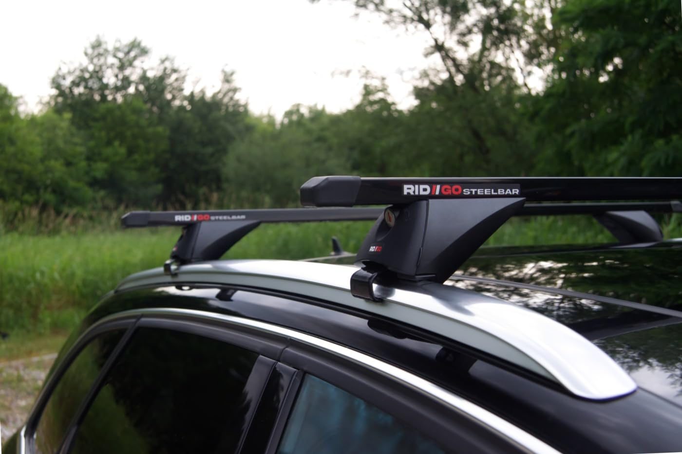 RIDIGO STEELBAR Barre de Toit pour Opel Zafira 2 II B Family 2005-2014 | Acier, 75 kg de charge max, barres de toit intégrés, Noir