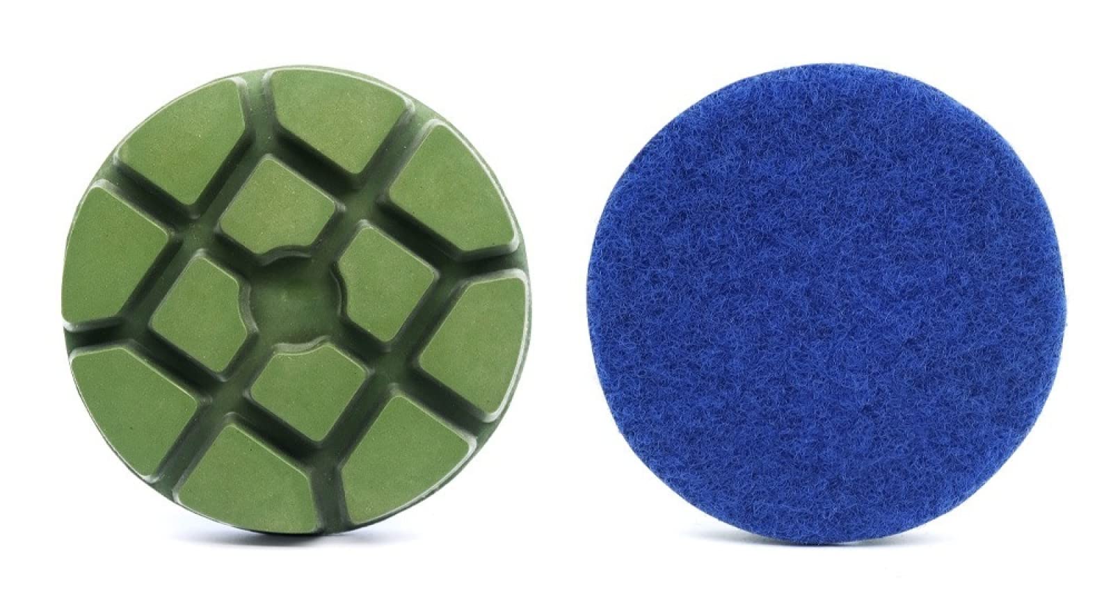 Almohadillas pulidoras de diamante, Almohadillas de pulido de diamante for pisos de 3", 3 piezas, disco de lijado renovado for hormigón, terrazo, mármol, granito y piedra(1500)
