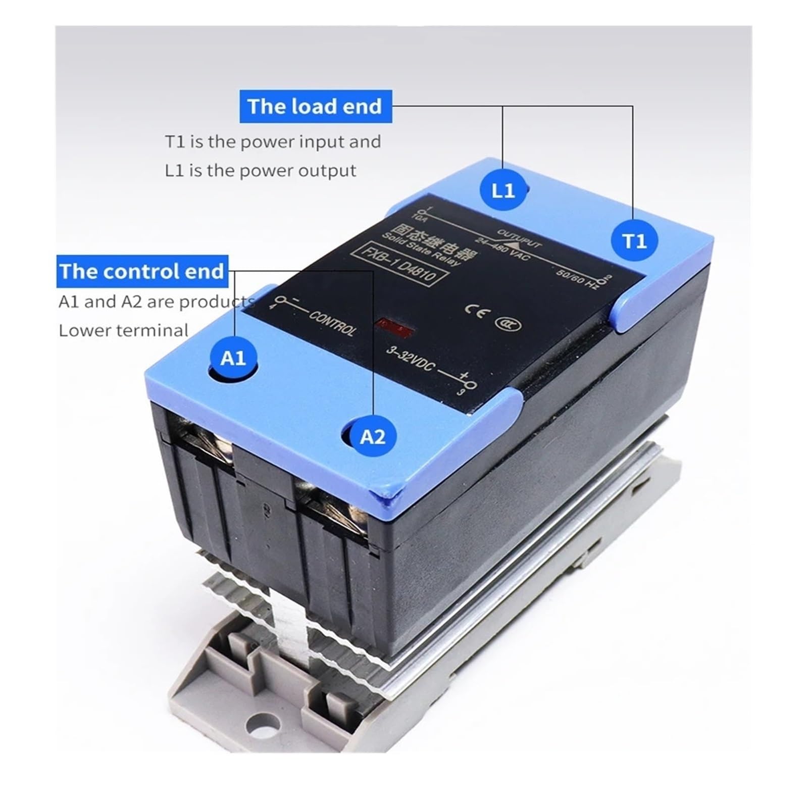 Industrial Ssr With Heat Sink 120A Solid State Relay With Heat Sink ...