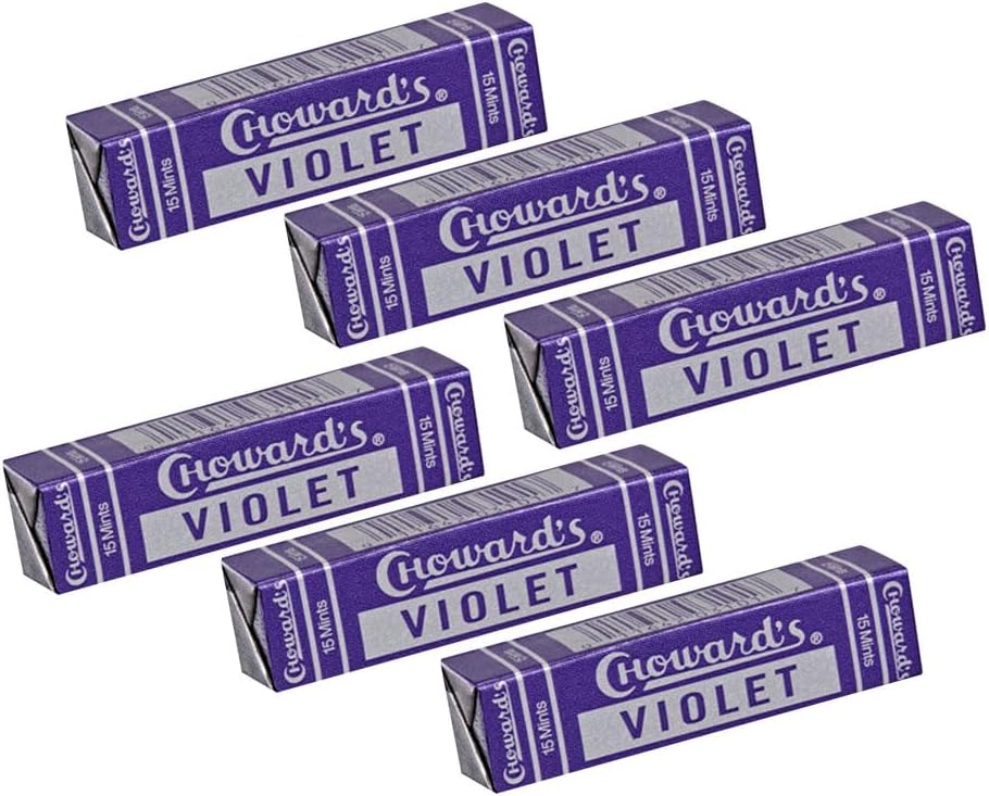 Violet Mints Choward's (6 Pack) Candy Grocery