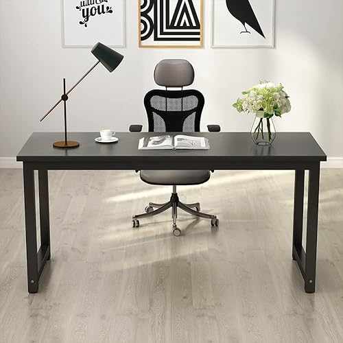 Miniatura 113 de Tribesigns - Escritorio para computadora, escritorio de oficina grande de 63 pulgadas, mesa de estudio, estación de trabajo para oficina en casa,