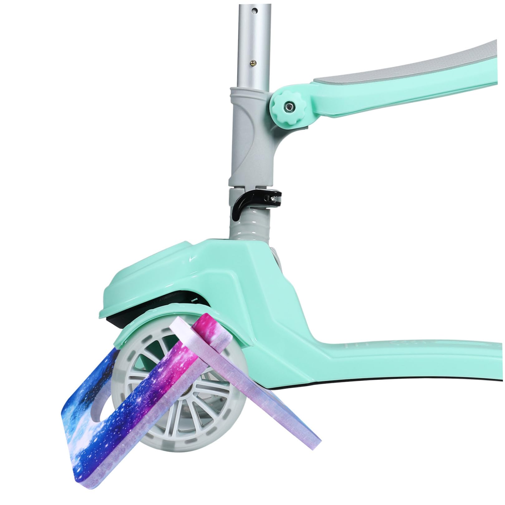 2 Stück Kinderroller Violett Abstellplatz aus PVC, für Kinder