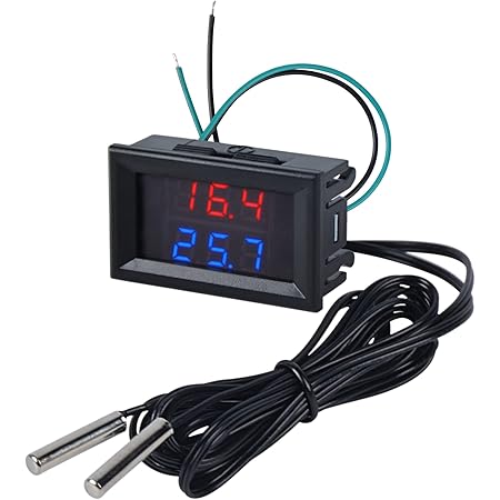 Termometro Digitale Con Sonda 5m - Display LCD Per Temperatura Da -50°C A 110°C - Foto 6