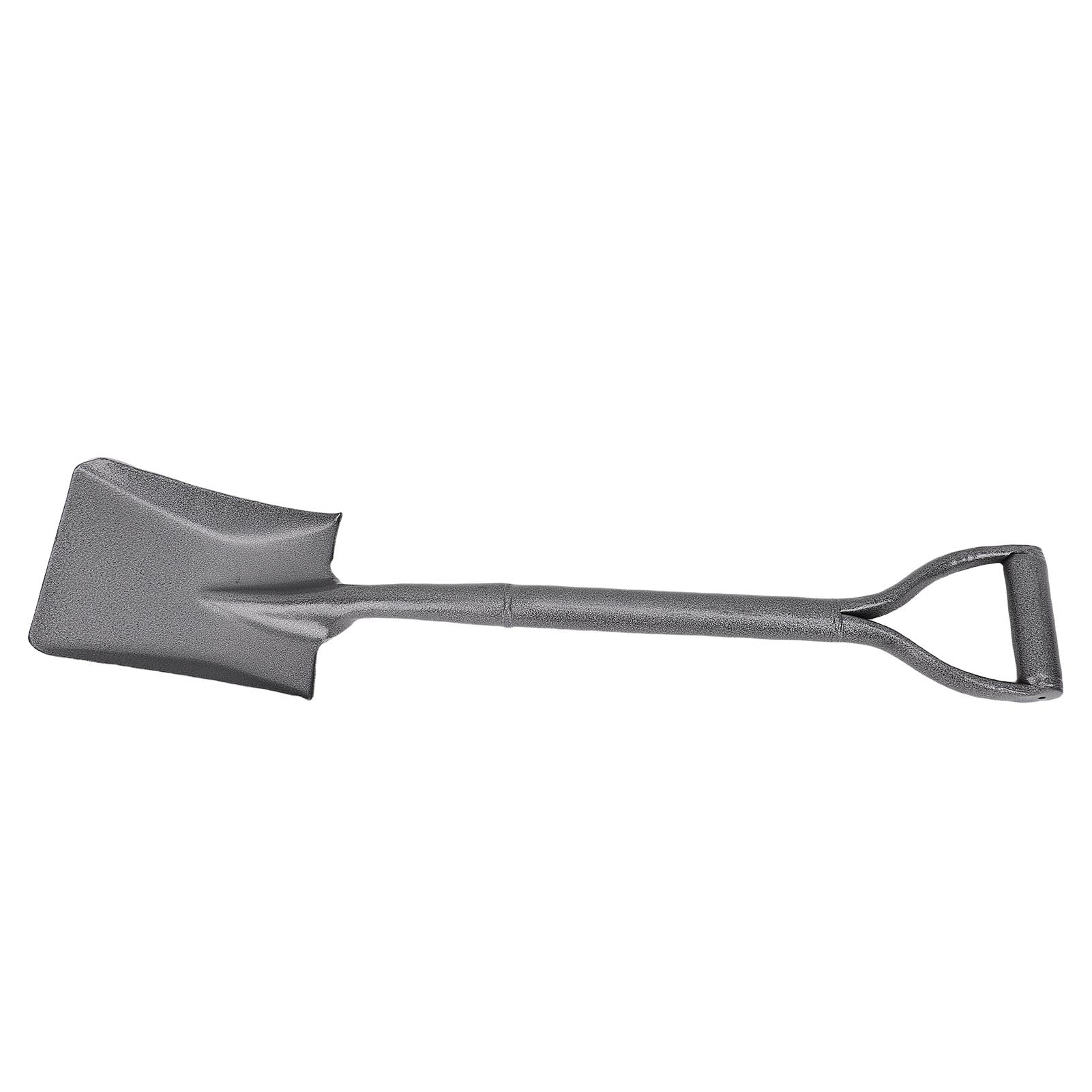 FTVOGUE Pala da Giardino Vanga Corta in Acciaio Mn Interamente in Metallo 76 Cm Manico Ergonomico a D Punta Incisiva per Trincee Trapianti Scavi in ​​Giardino Cortili Campeggio