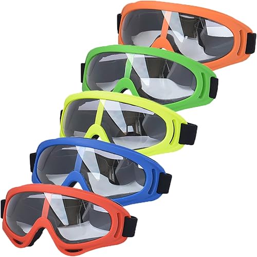 LJDJ Gafas de motocicleta  Juego de 5 gafas  Dirt Bike ATV Motocross Riding Offroad