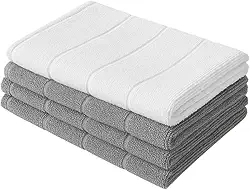 Kit 4 Panos de Chão Grandes Panão em Microfibra 80x50 cm – Alta Absorção, Secagem Rápida e Durabilidade Premium