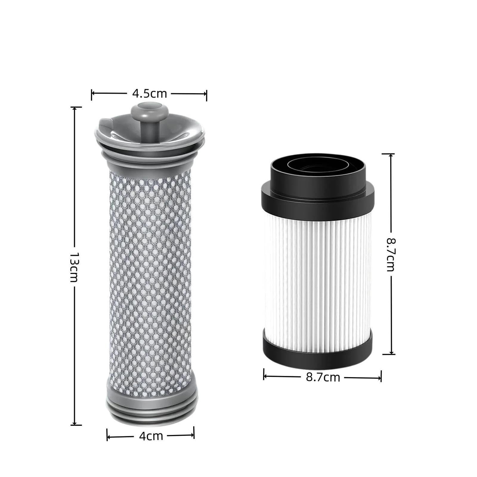 Filtros delanteros/traseros, compatibles con Tineco Pure ONE S15, S15 Essentials, S15 Pet Ex, piezas de aspiradora de mano Regiones