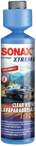 SONAX Xtreme Limpiacristales Concentrado 1:100 (250 ml) - Limpieza eficaz y Segura contra la Suciedad para limpiaparabrisas | N.° 02711410-820