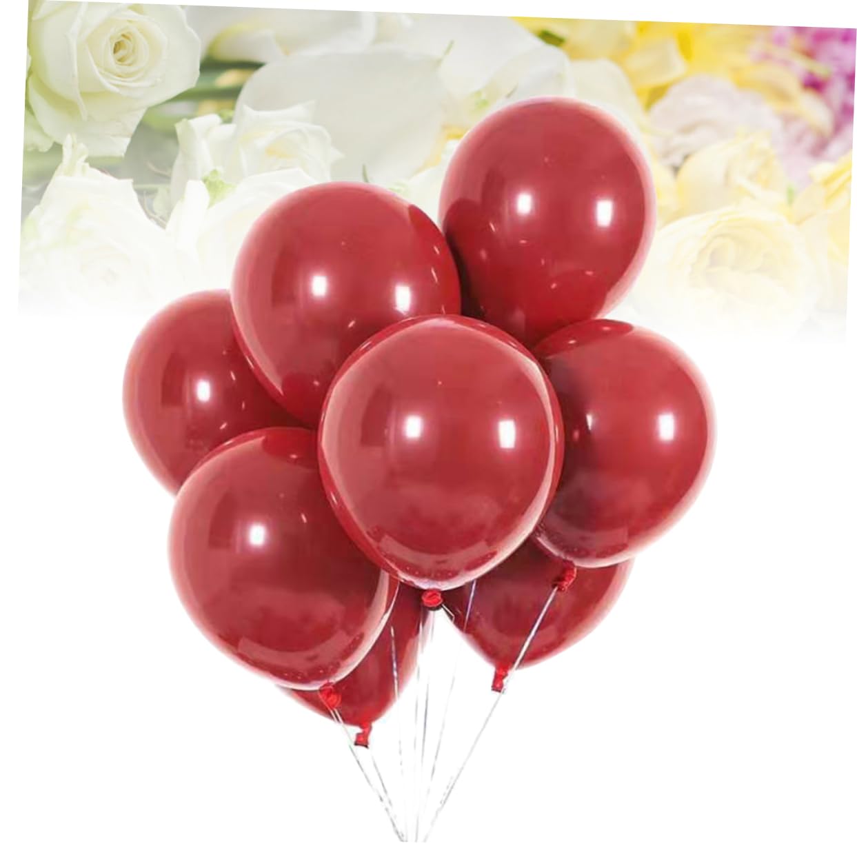 Palloncini Decorativi Matrimonio in Lattice Rosso 25 Pezzi 18 Pollici | Festa e Banchetto, Atmosfera Romantica, Set da 25, Accessori per Allestimenti e Bomboniere